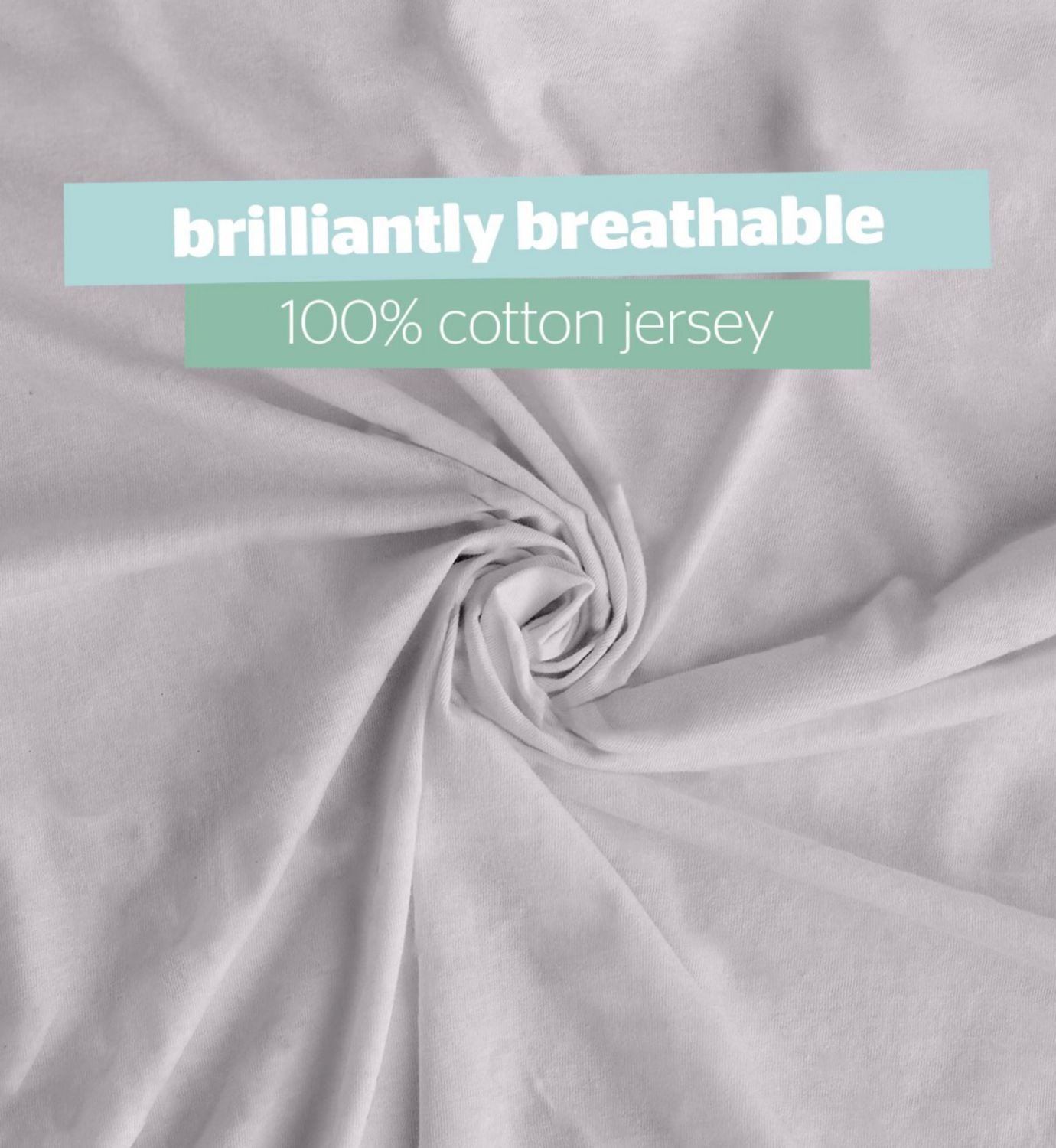 Silentnight cot fitted sheets grey 2 pack, imported from the UK