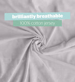 Silentnight cot fitted sheets grey 2 pack, imported from the UK