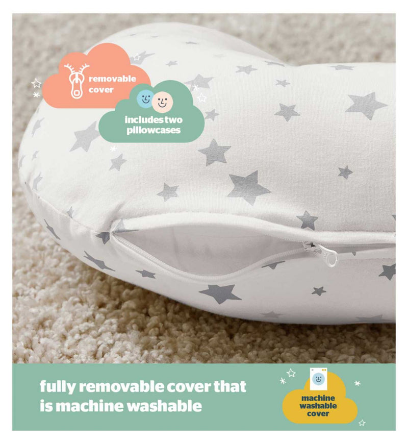 Silentnight Grow With Me Pillow Grey Star, UK version