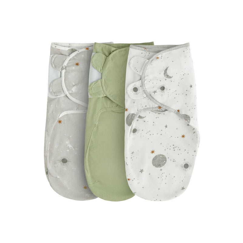 Silentnight celestial swaddle wraps 3-pack (British brand)