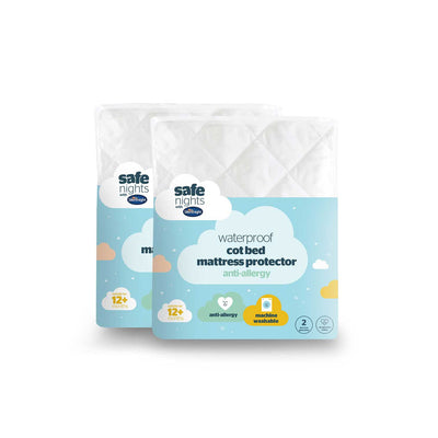 Boots Silentnight Safe Nights Waterproof Cot Bed Mattress Protector - 2 Pack- Buy online at McGrocer
