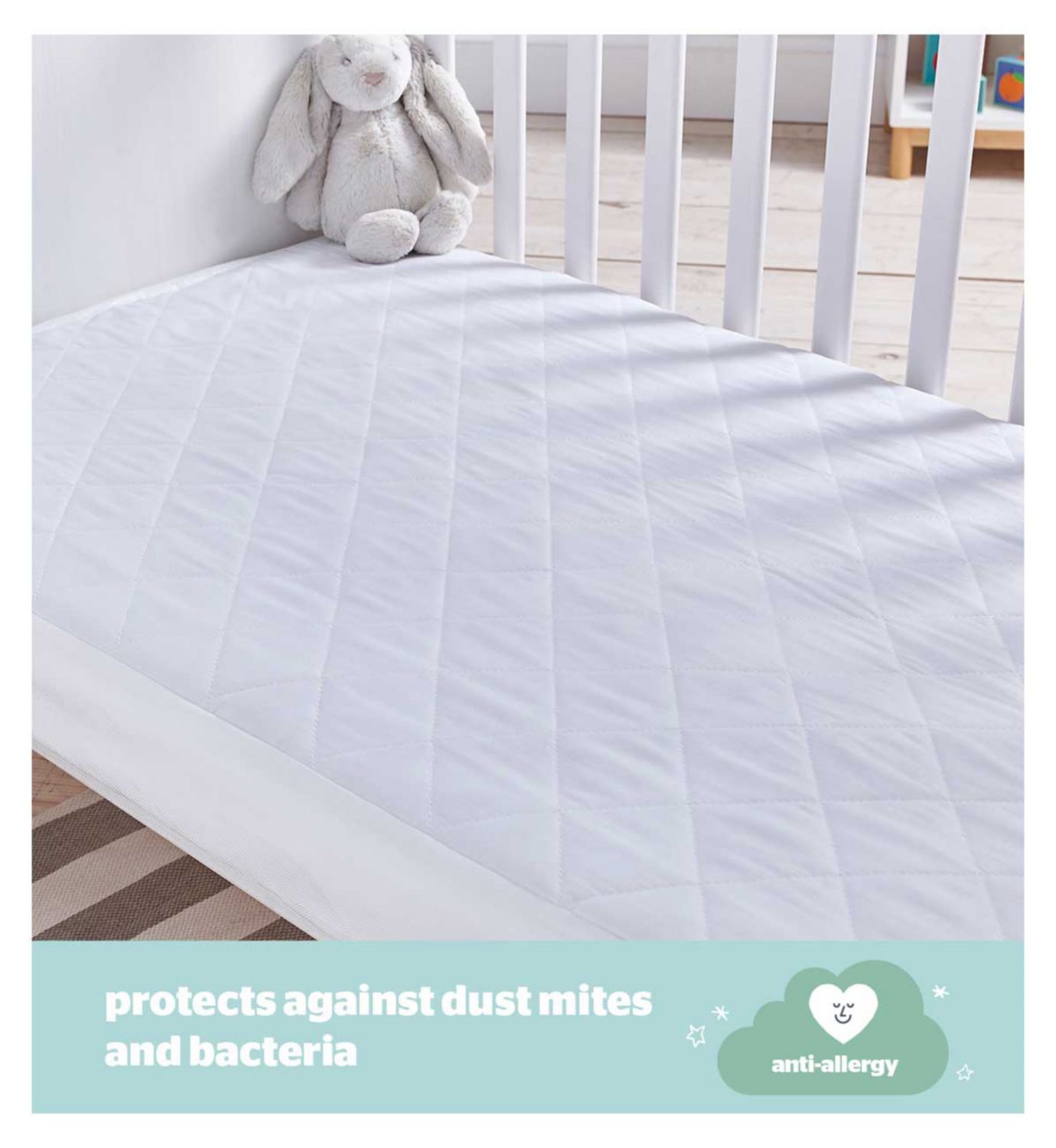 Silentnight waterproof mattress protector cot bed 2 pack, imported from the UK
