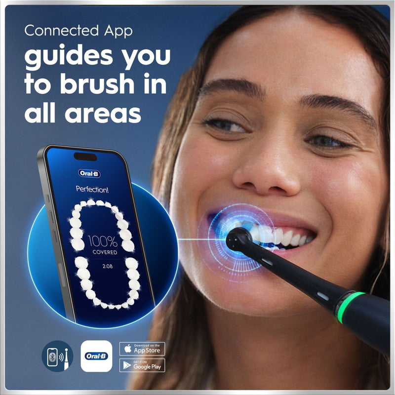 Oral-B iO6 electric toothbrush black pink, imported from the UK