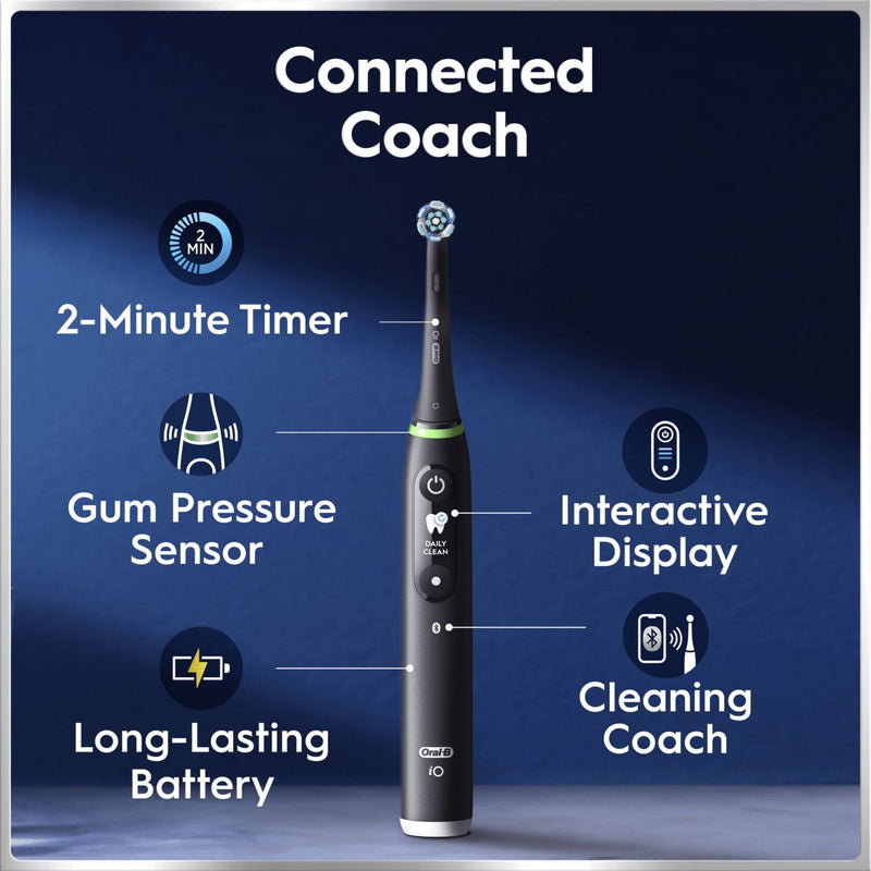 Oral-B iO6 electric toothbrush black pink, imported from the UK