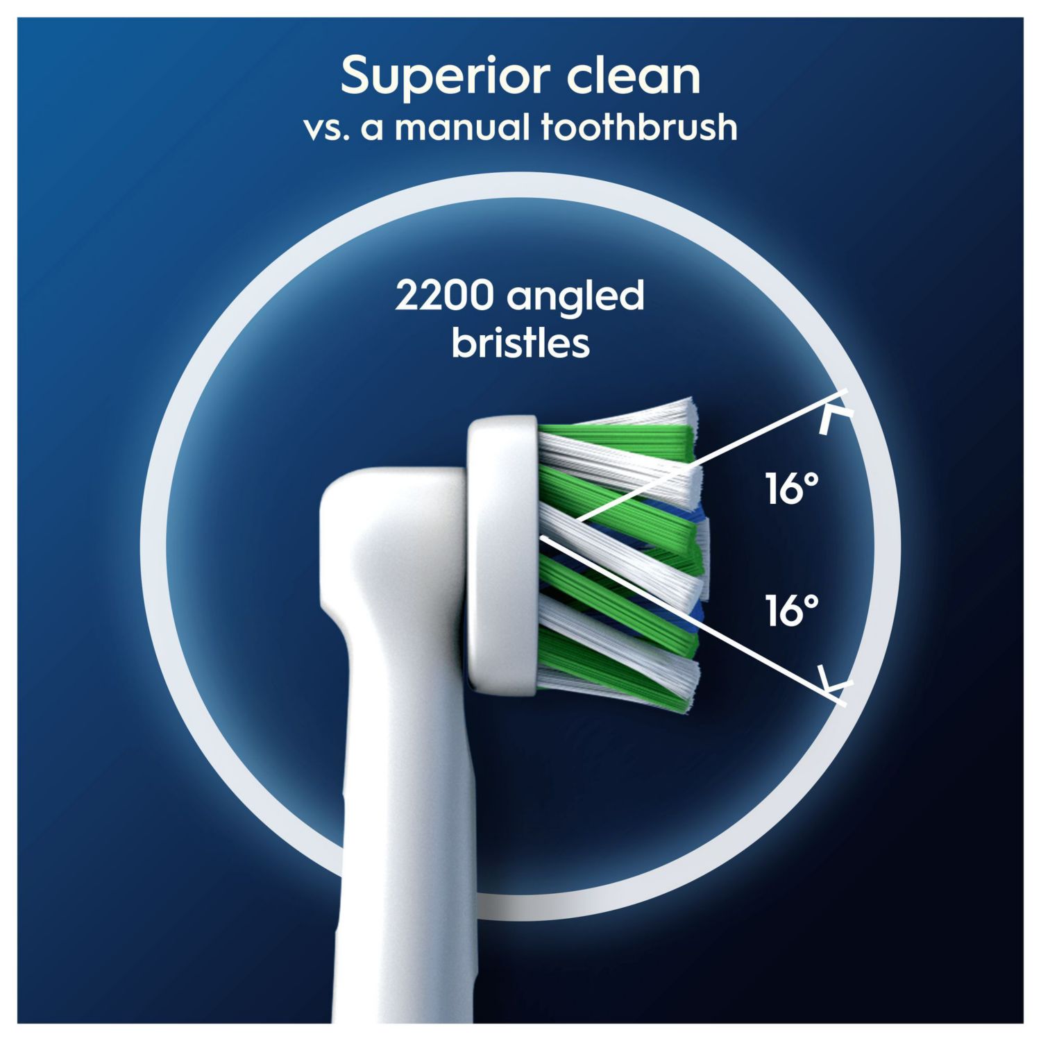 Oral-B Pro Cross Action toothbrush heads 8 Pack, imported from the UK