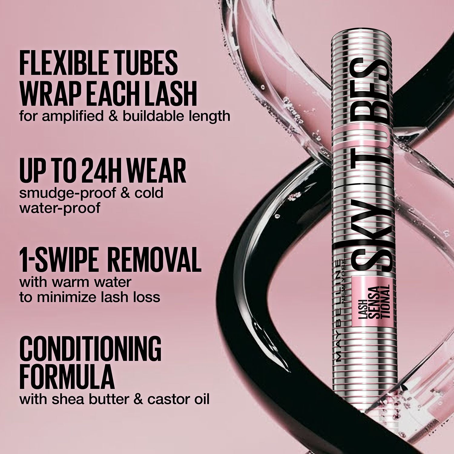 Maybelline Sky High tubing mascara Very Black (British brand)