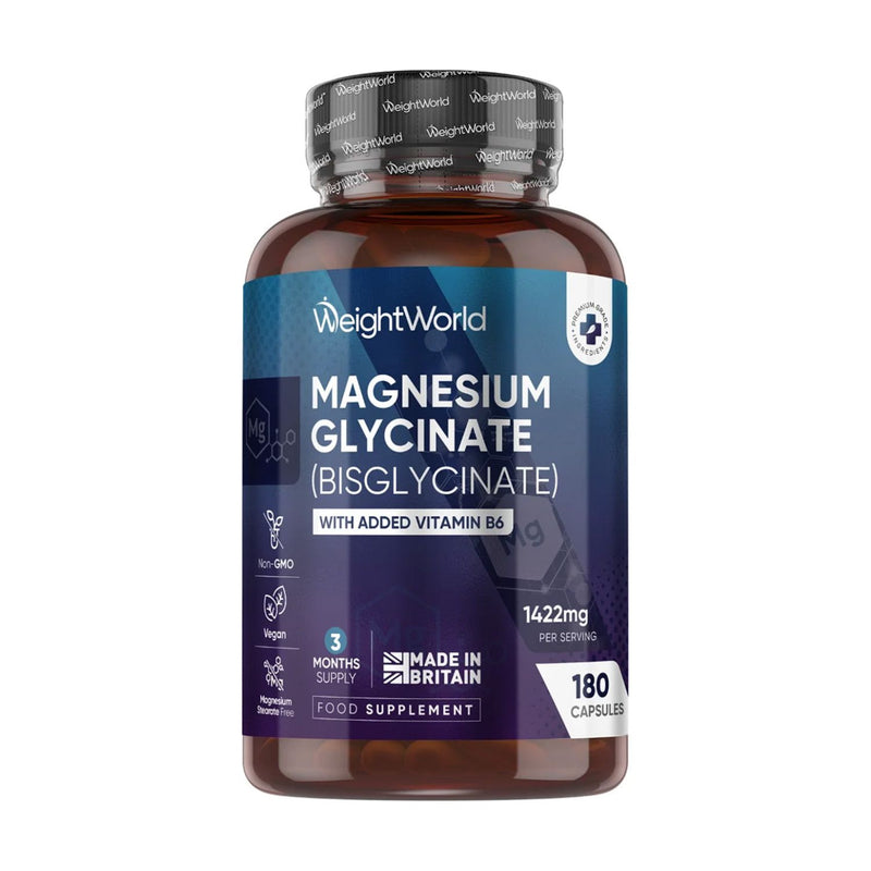 WeightWorld magnesium glycinate 1422mg 180 capsules - British product