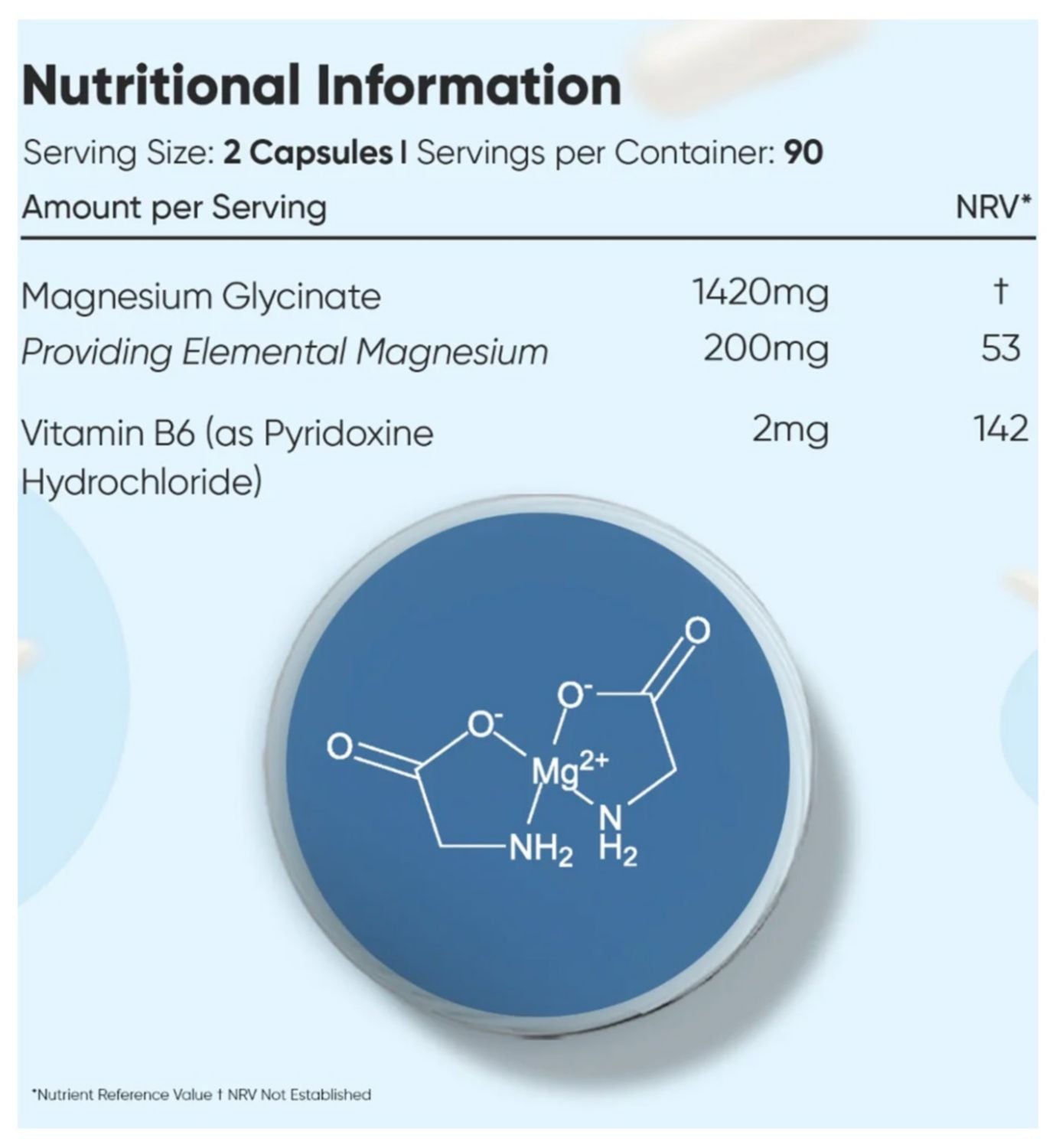 WeightWorld magnesium glycinate 1422mg 180 capsules - British product