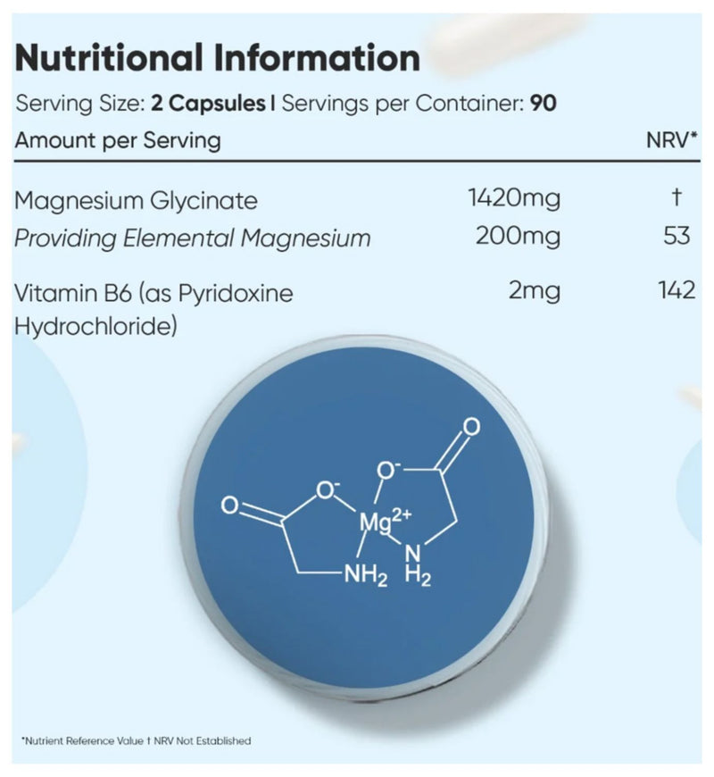 WeightWorld magnesium glycinate 1422mg 180 capsules - British product