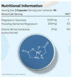WeightWorld magnesium glycinate 1422mg 180 capsules - British product