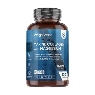 Boots WeightWorld Marine Collagen With Magnesium Supplement Capsules 120- Buy online at McGrocer