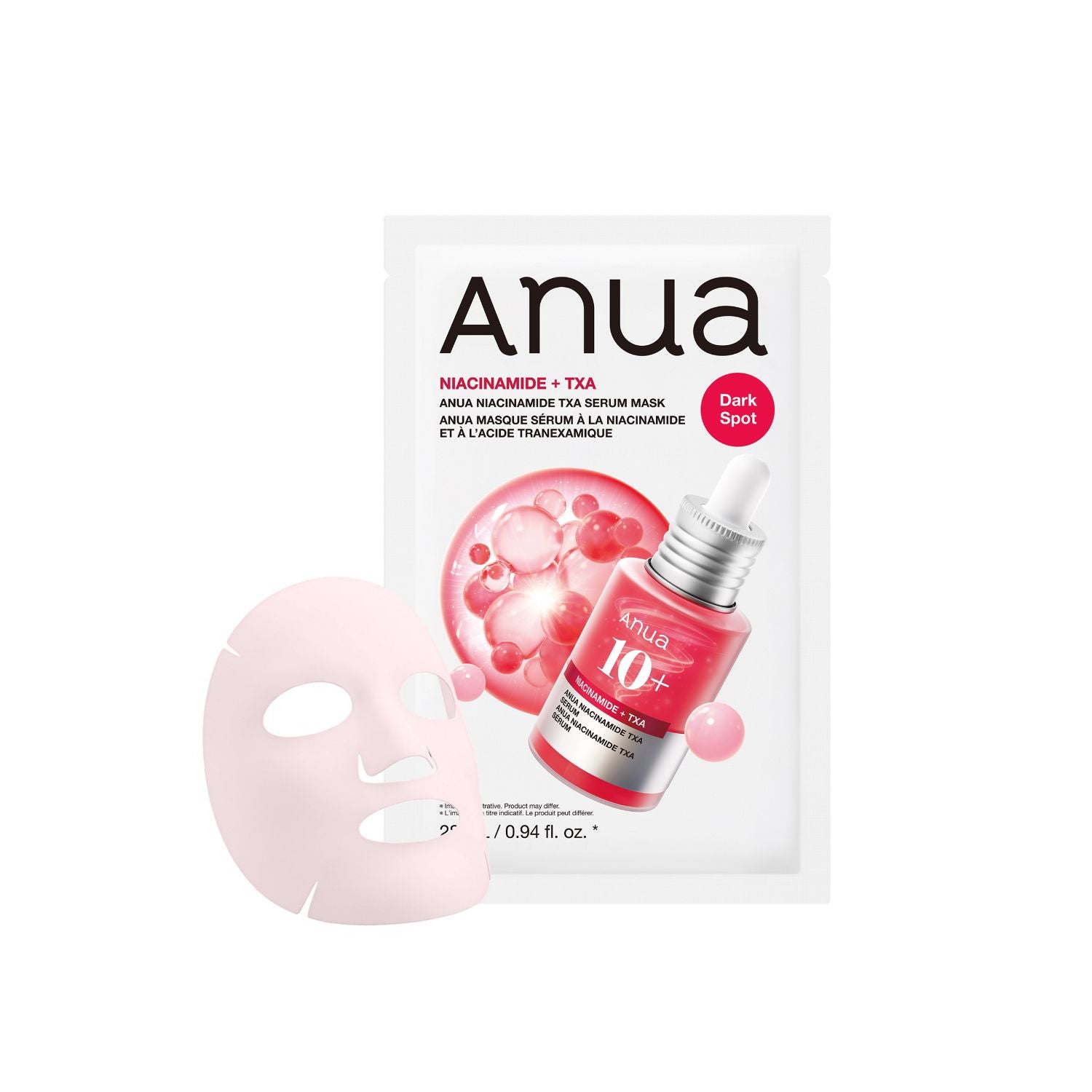 Anua Niacinamide TXA serum mask 28ml (British brand)