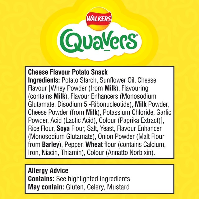 Walkers Quavers Cheese Multipack Snacks   6 per pack GOODS M&S   