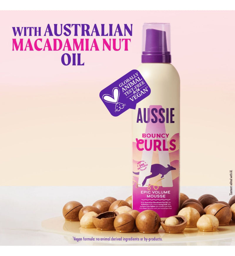 Aussie bouncy curls mousse 200ml, UK version