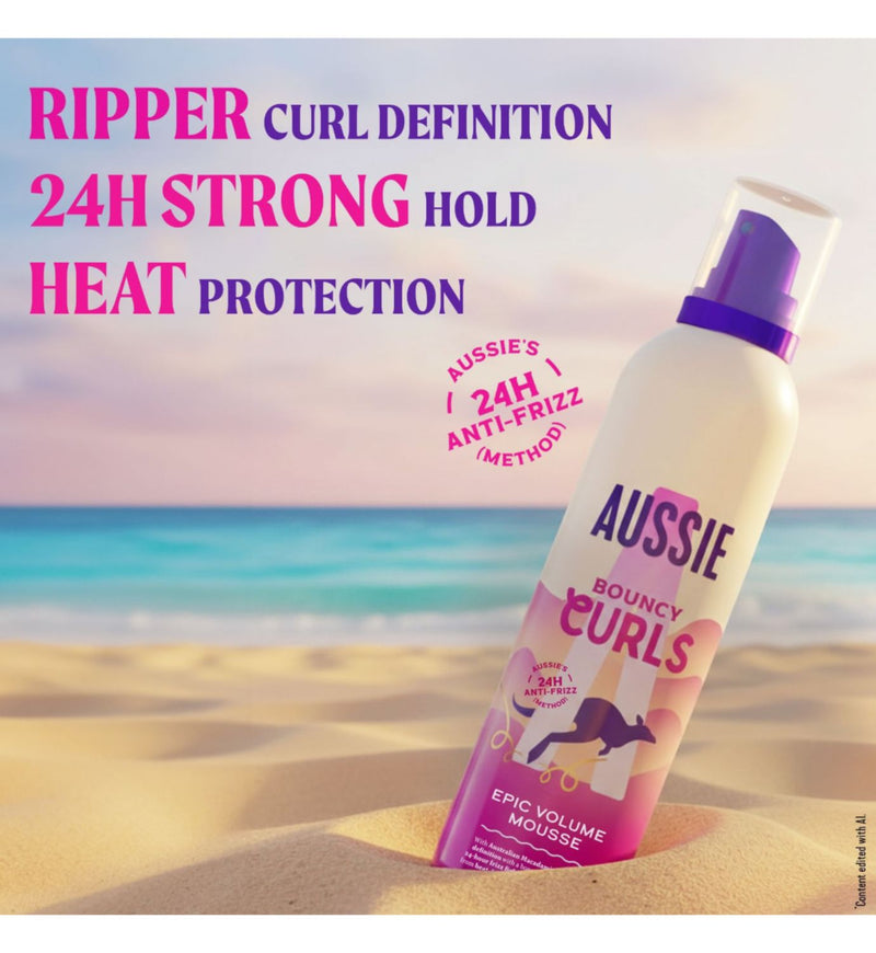 Aussie bouncy curls mousse 200ml, UK version