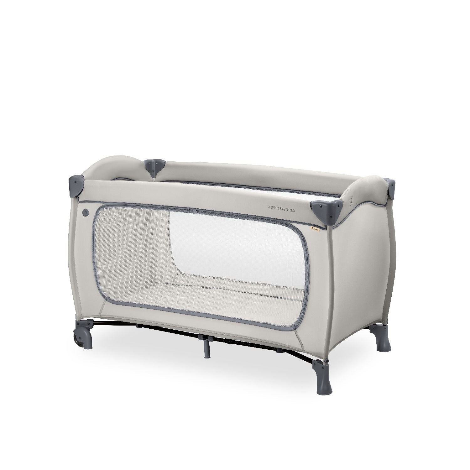 Hauck Sleep N Easyfold travel cot dark grey, imported from the UK