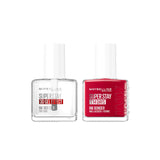 Maybelline Superstay Ink nail polish duo deep red and bonder top coat 12.6ml each, UK version