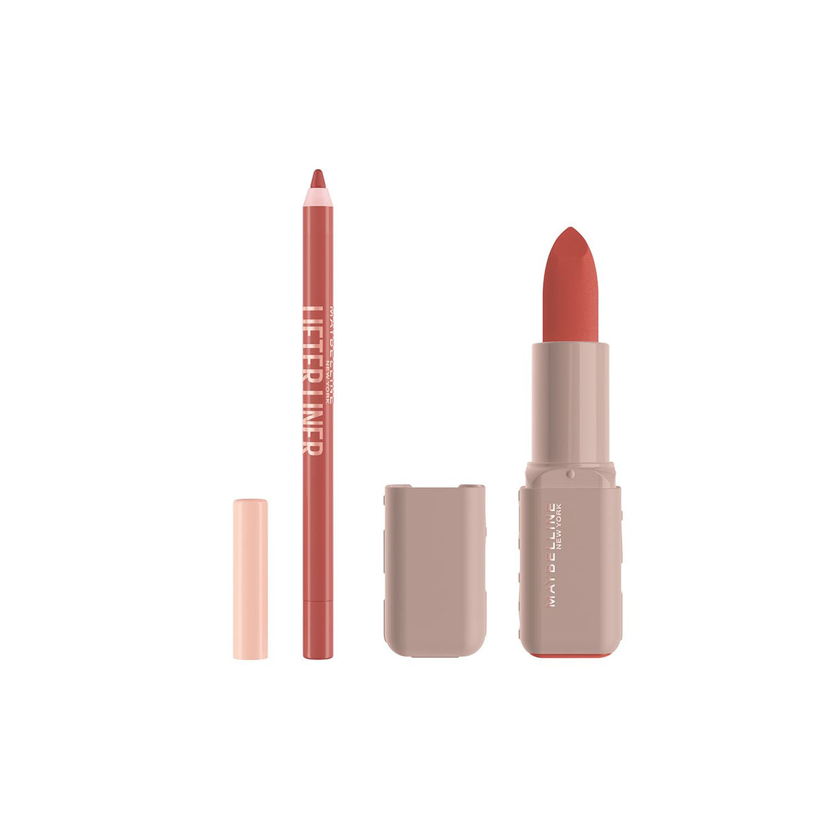 Maybelline Lip Duo Bundle with lip liner and serum lipstick (British brand)