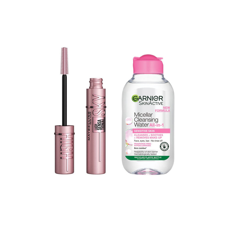 Maybelline Lash Sensational mascara and Garnier Micellar Water bundle - British product