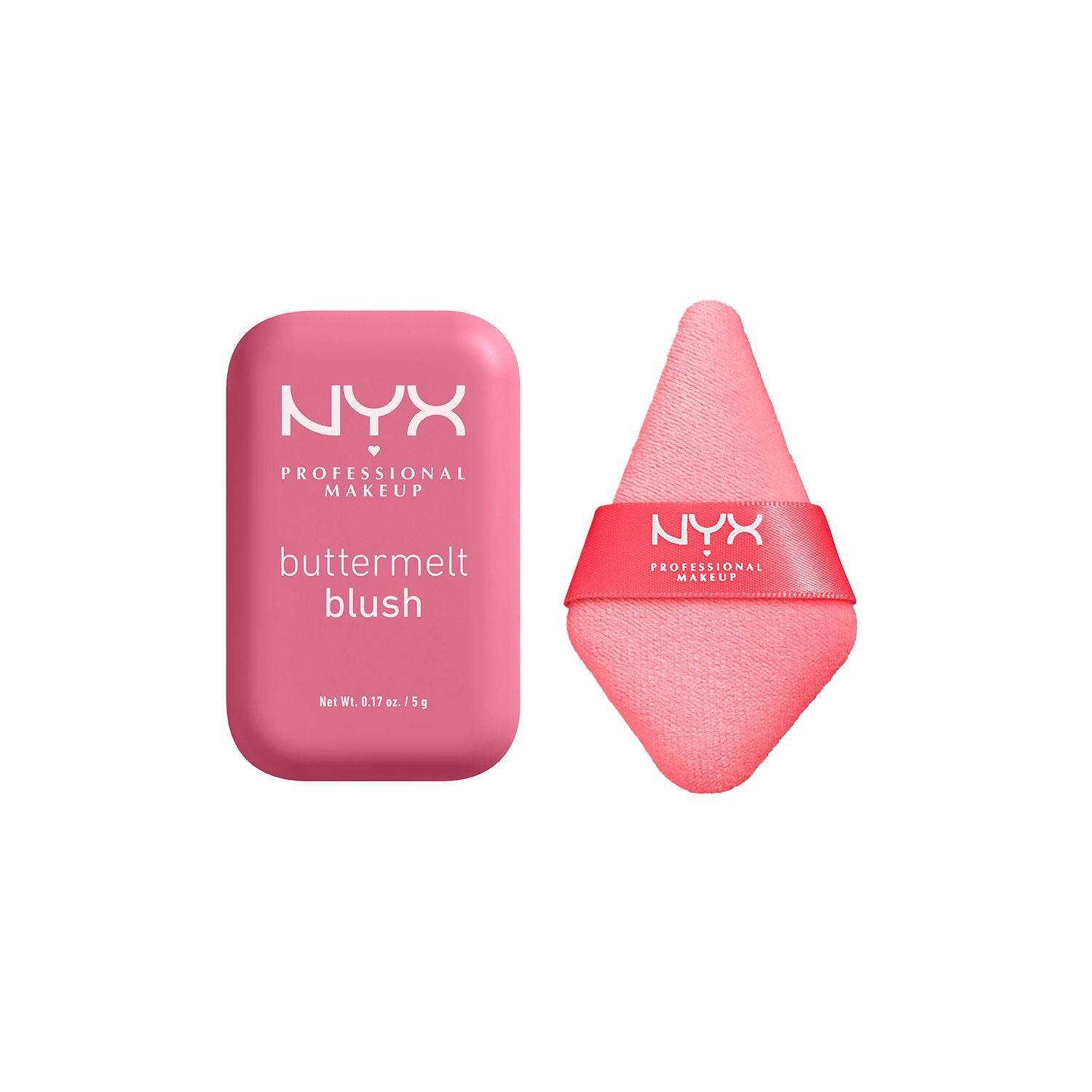 NYX Buttermelt Blush and Wonder Powder Puff makeup bundle 5g, UK version