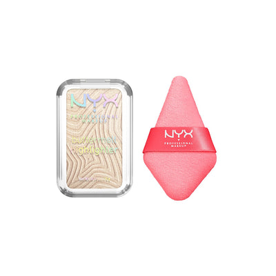 Boots NYX Professional Makeup Buttermelt Highlighter Bright & Butta and Wonder Powder Puff Duo Bundle- Buy online at McGrocer