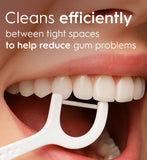 Oral-B simply clean floss picks mint flavour 75 count, imported from the UK