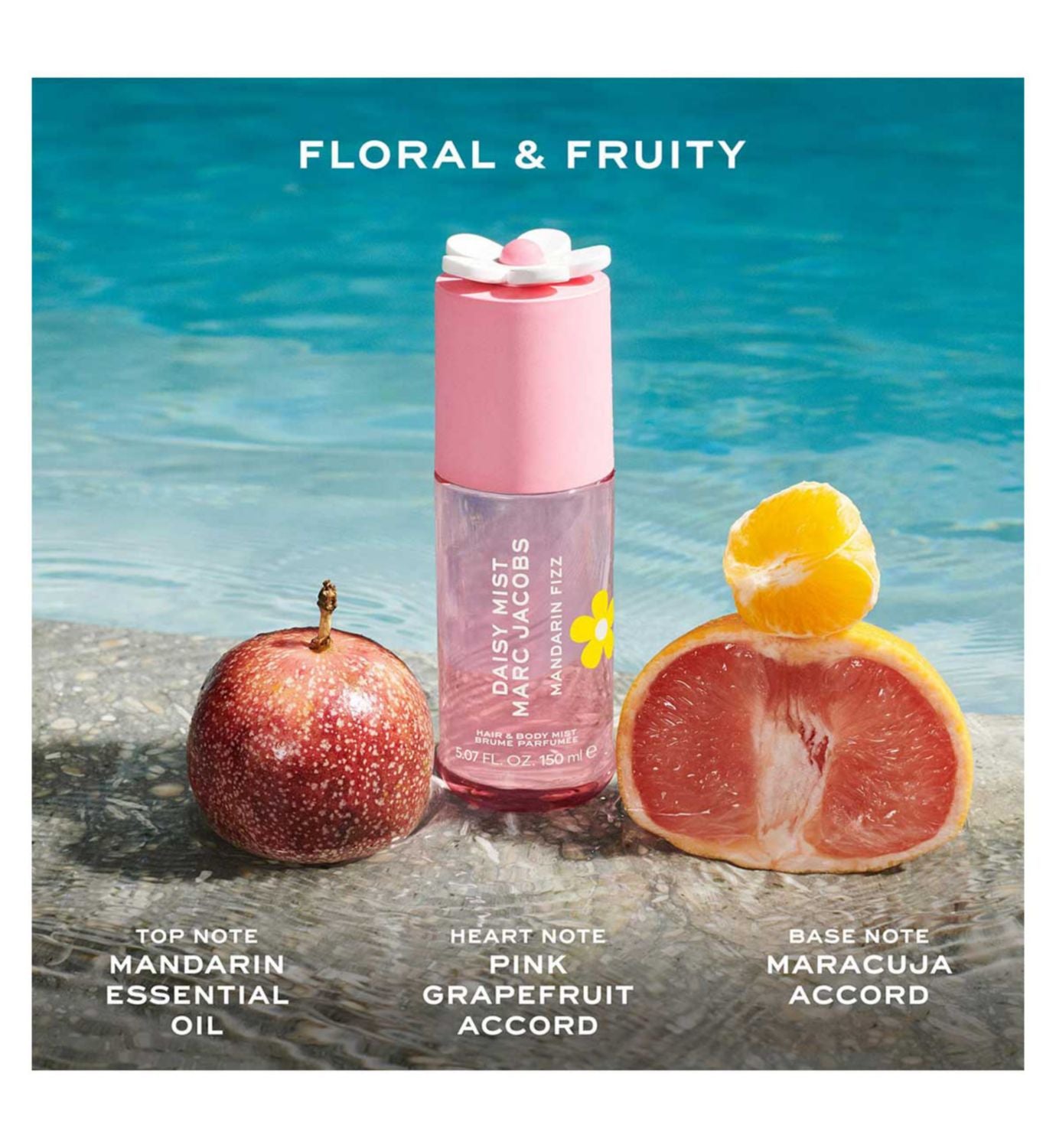 Marc Jacobs Daisy Mist Mandarin Fizz 150ml, imported from the UK