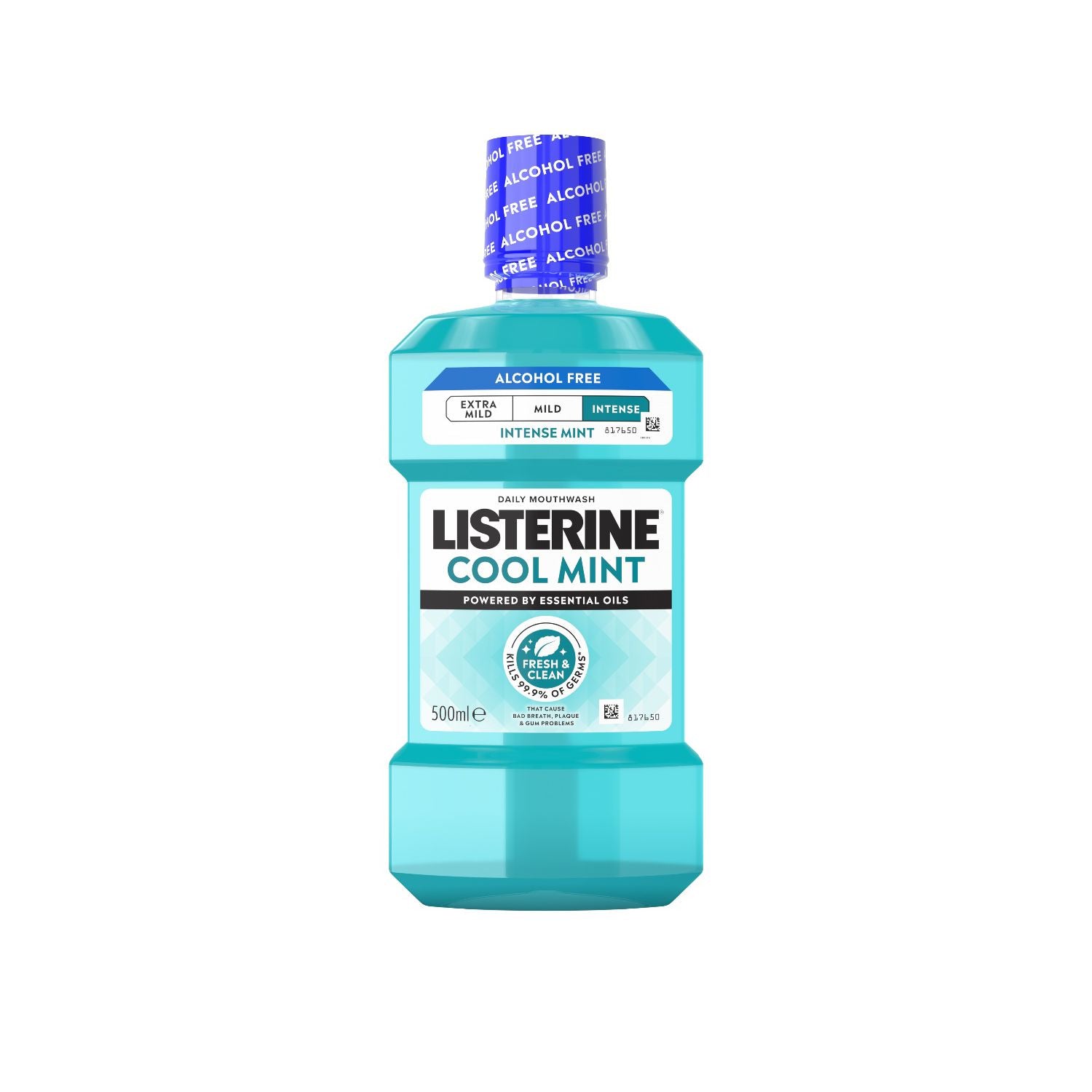 Listerine Cool Mint Intense mouthwash 500ml, UK version