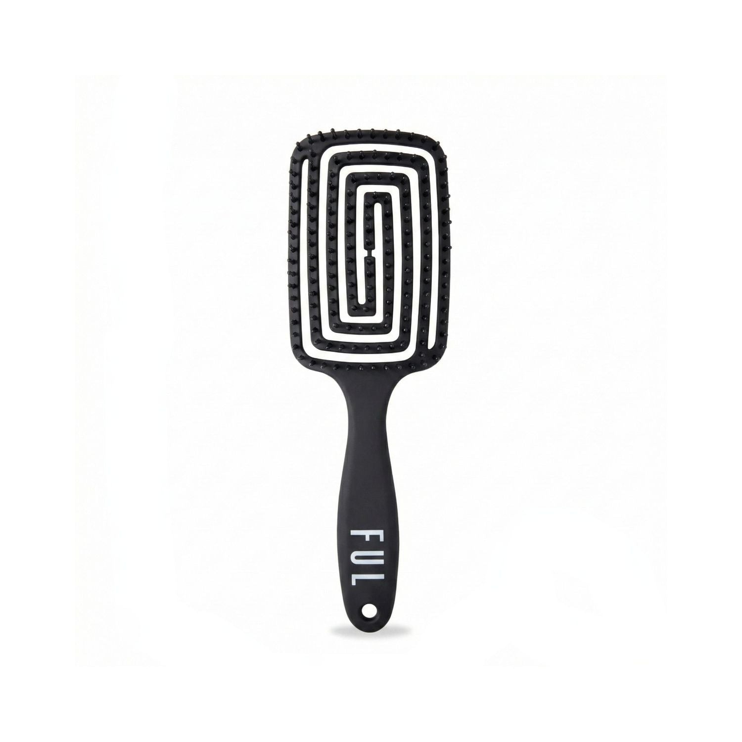FUL vented hair brush black, imported from the UK