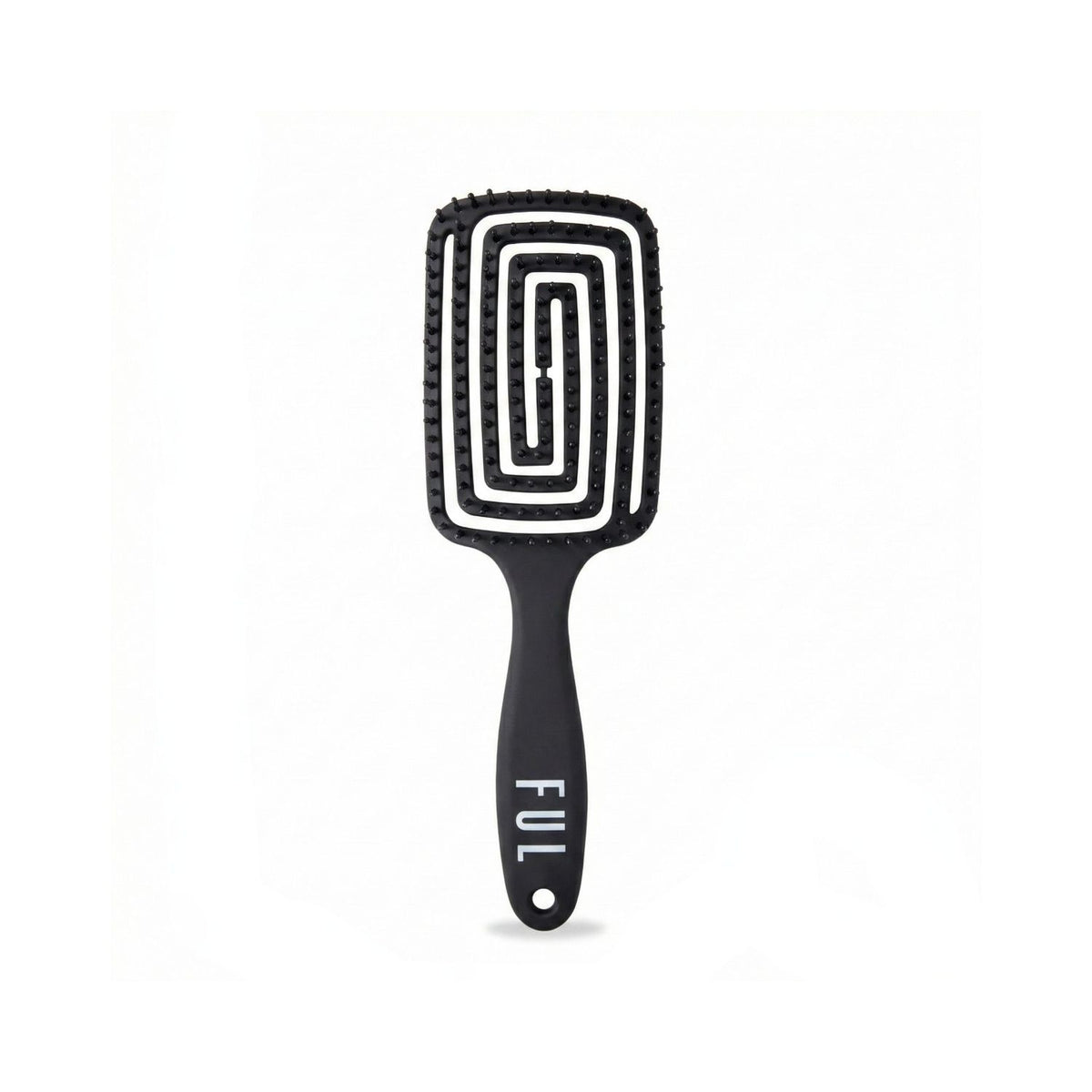 FUL vented hair brush black, imported from the UK