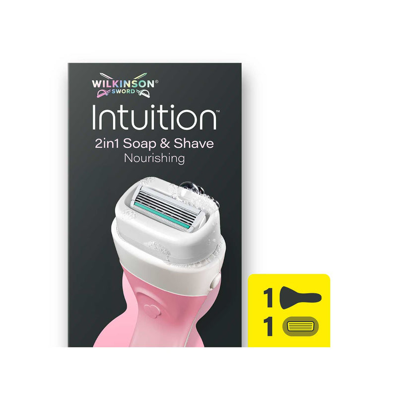 Wilkinson Sword Intuition 2in1 nourishing razor with blade refill, imported from the UK