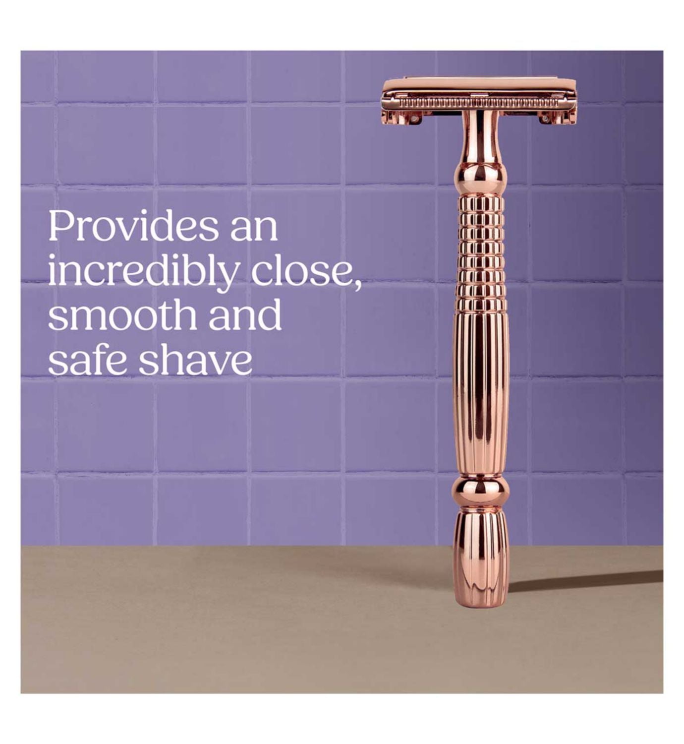 Wilkinson Sword Rose Gold safety razor blades 15 refills, imported from the UK