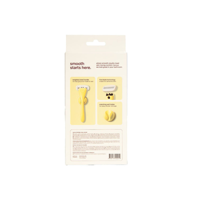 Estrid razor starter kit butter with wall holder, UK version