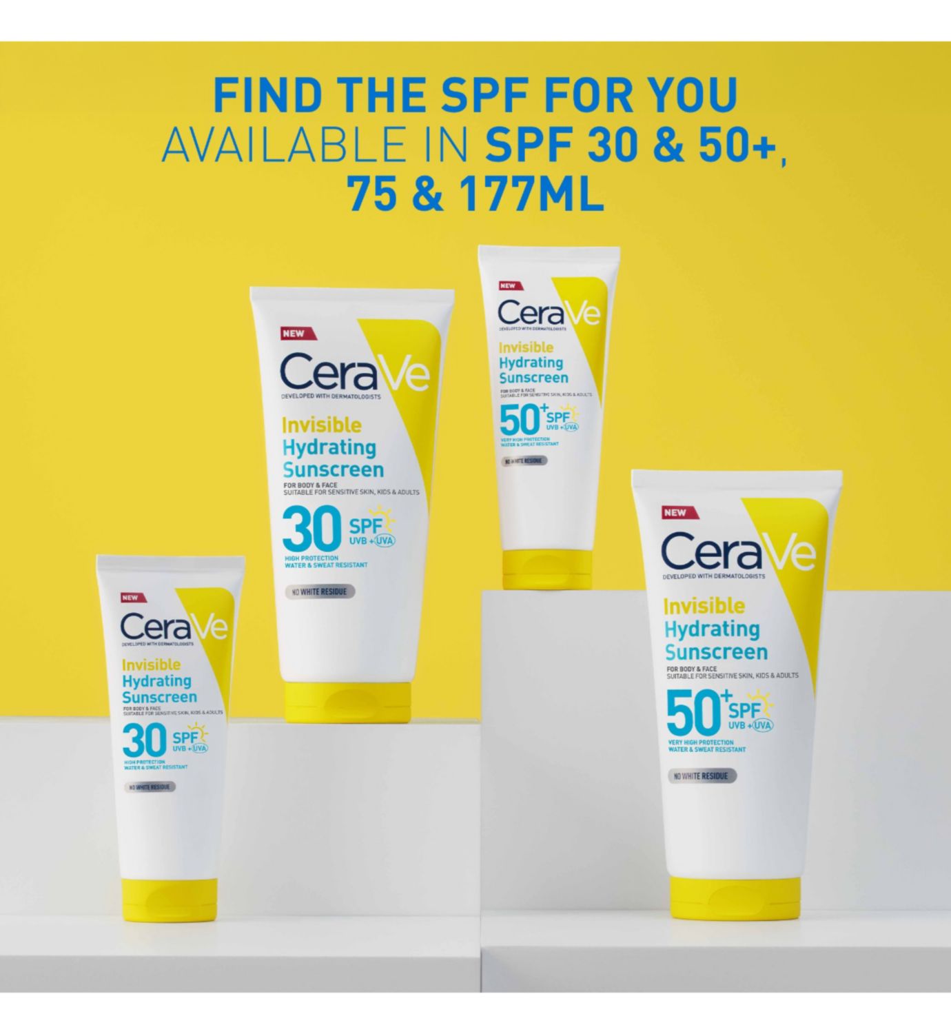 CeraVe SPF sunscreen kit with face and body, imported from the UK