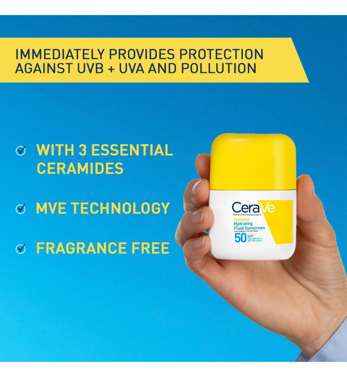 CeraVe SPF sunscreen kit with face and body, imported from the UK