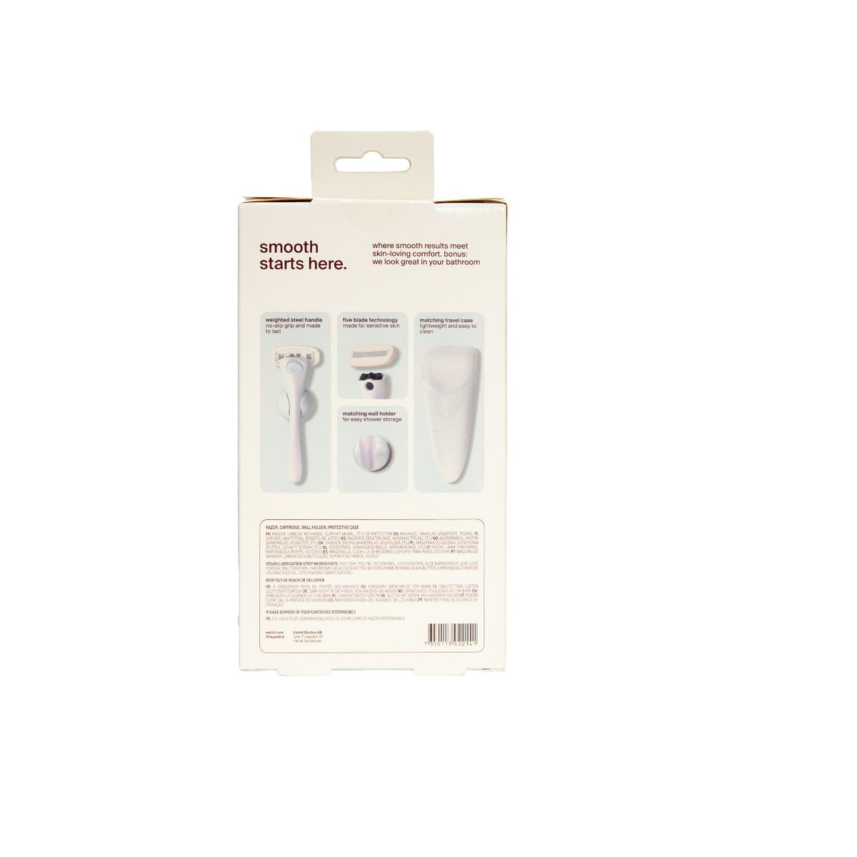 Estrid razor and case set Pearl - British product