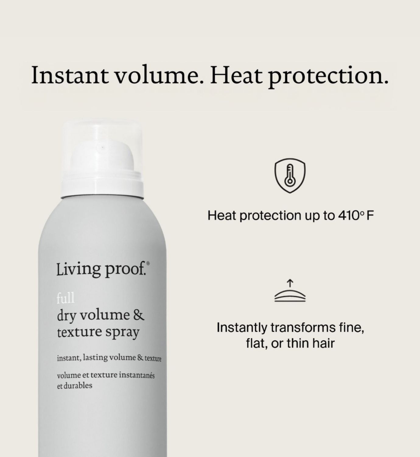 Living Proof dry volume and texture spray 95ml, UK version
