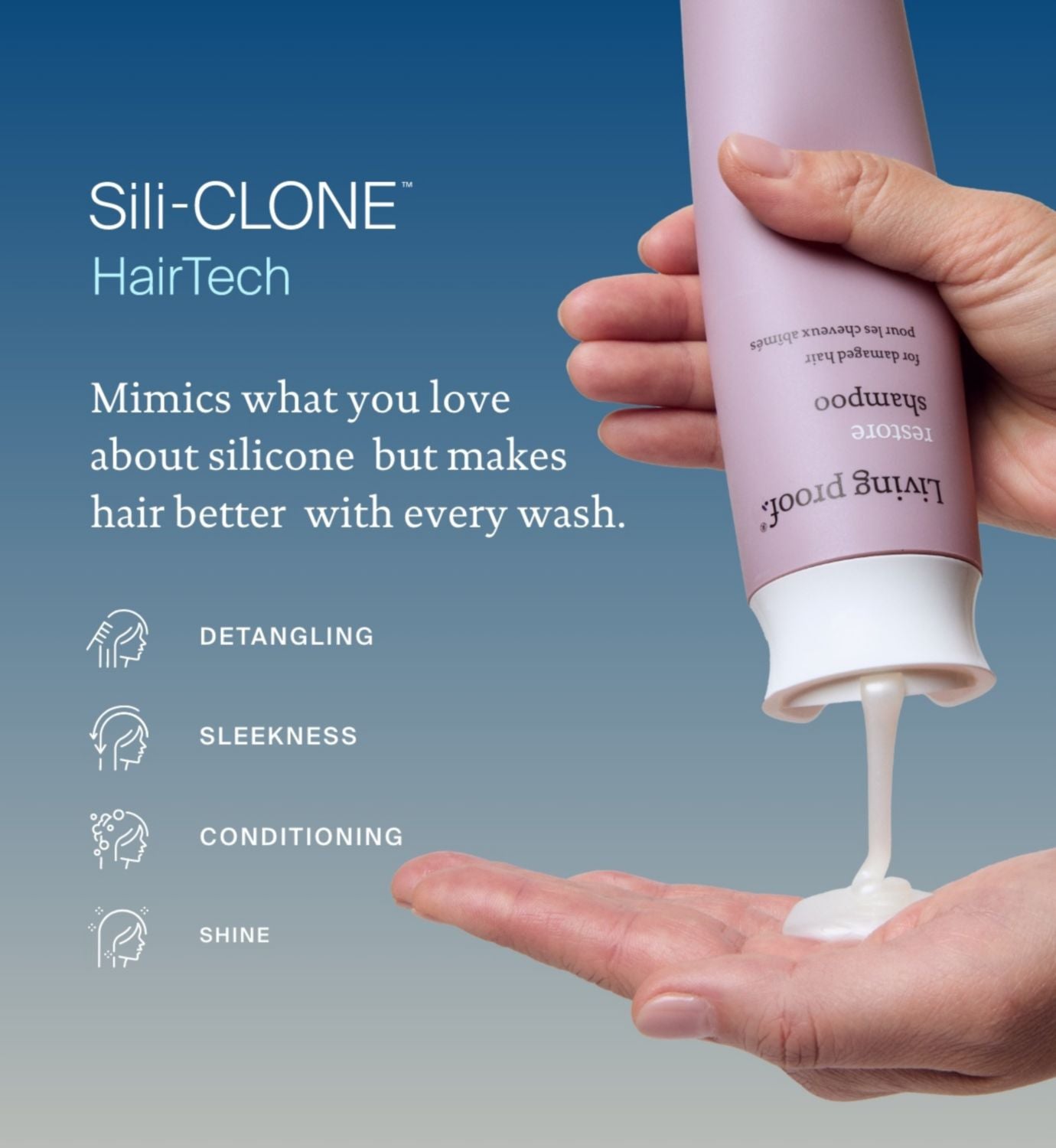 Living Proof Restore Shampoo 60ml, imported from the UK