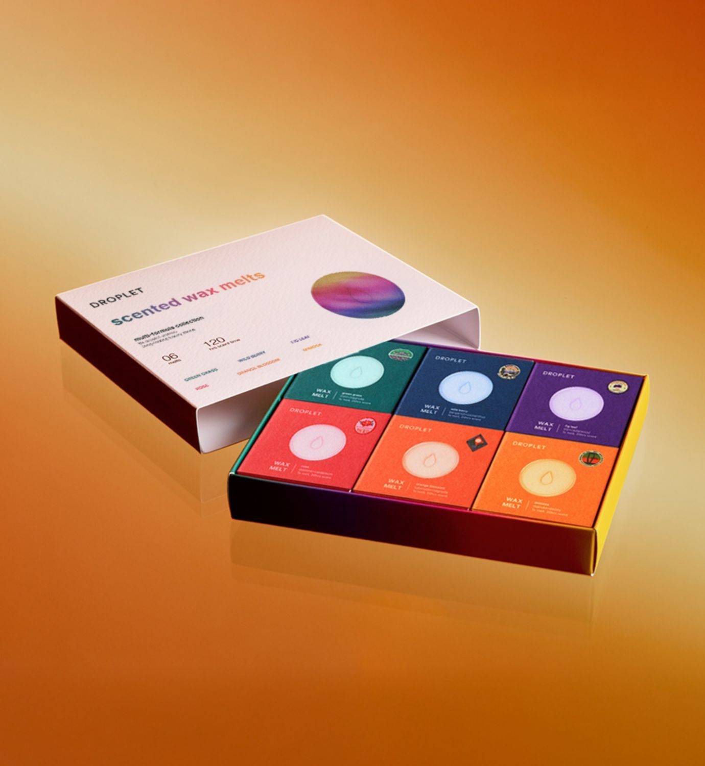 Ripple+ Droplet Scented Melts Multipack 6s, hand-poured wax melts (British brand)
