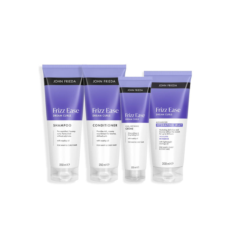 John Frieda Dream Curls 4 step hair care bundle, UK version