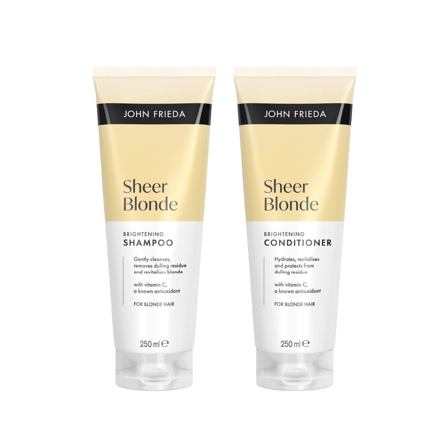 John Frieda Sheer Blonde duo shampoo and conditioner 250ml each (British brand)