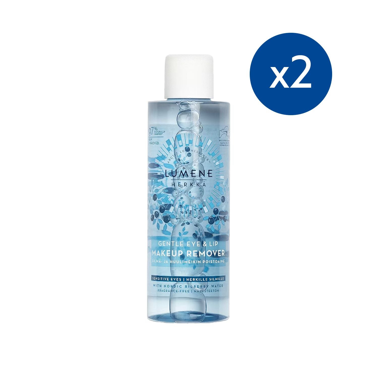 Lumene makeup remover gentle eye & lip duo (British brand)