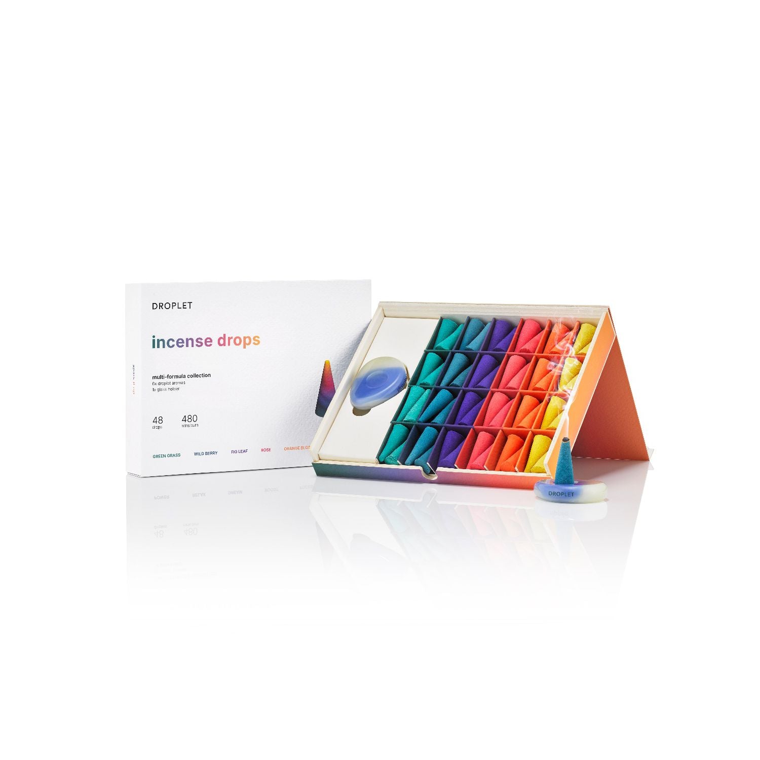 Droplet incense multipack 48 cones 120g, imported from the UK