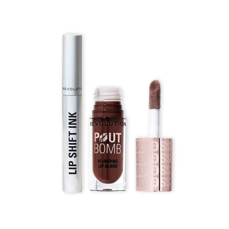 Revolution lip liner and gloss duo in Espresso, UK version