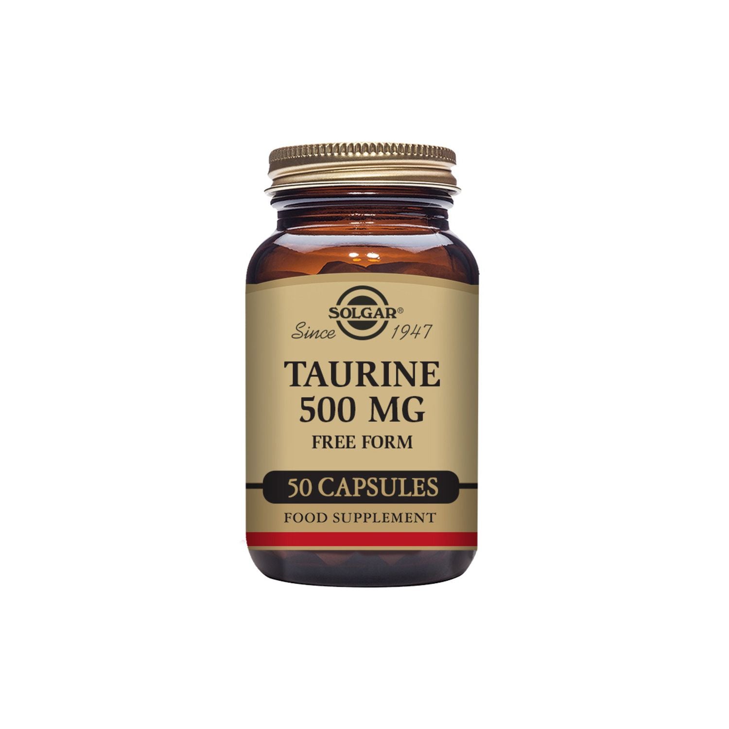 Solgar Taurine 500mg 50 vegetable capsules (British brand)
