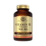 Solgar Vitamin B1 Thiamin 500mg 100 tablets, imported from the UK