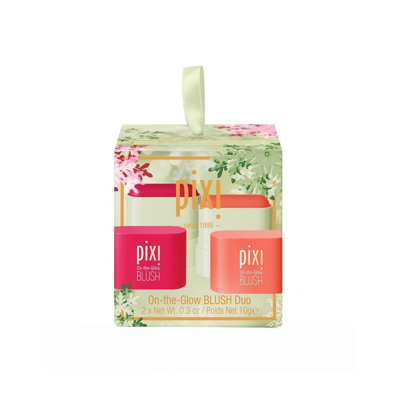 Pixi On-The-Glow Blush Duo with shades Ruby and Juicy - British product