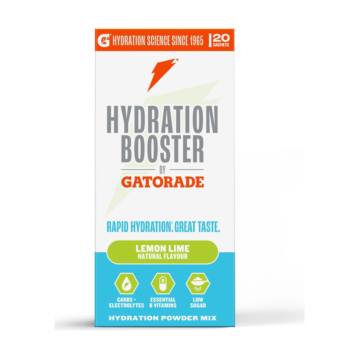 Gatorade electrolyte powder sachets lemon lime 270g (British brand)