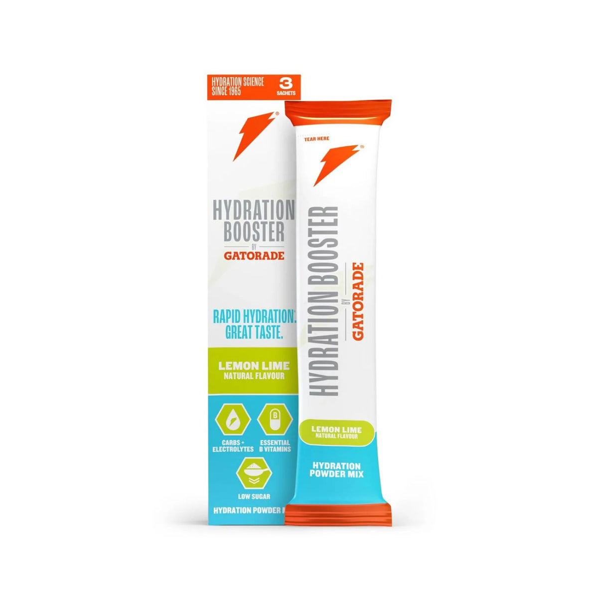 Gatorade hydration booster lemon lime powder sachets 3x13.5g, UK version