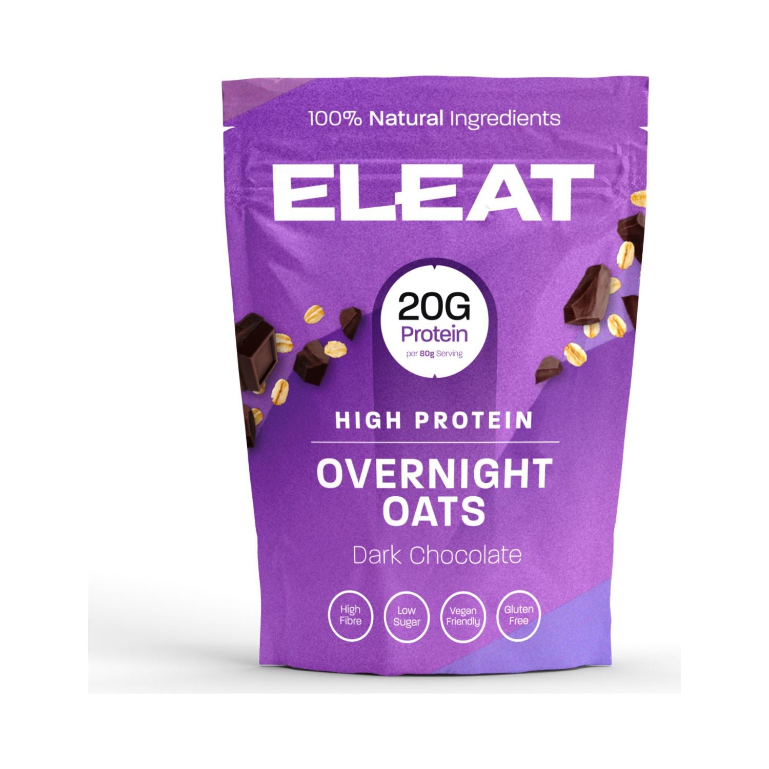 ELEAT high protein oats dark chocolate 400g, imported from the UK